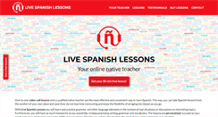 Desktop Screenshot of livespanishlessons.com