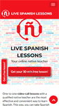 Mobile Screenshot of livespanishlessons.com